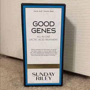 Sunday Riley Good Genes Lactic Acid Treatment - Blue, White, and Black